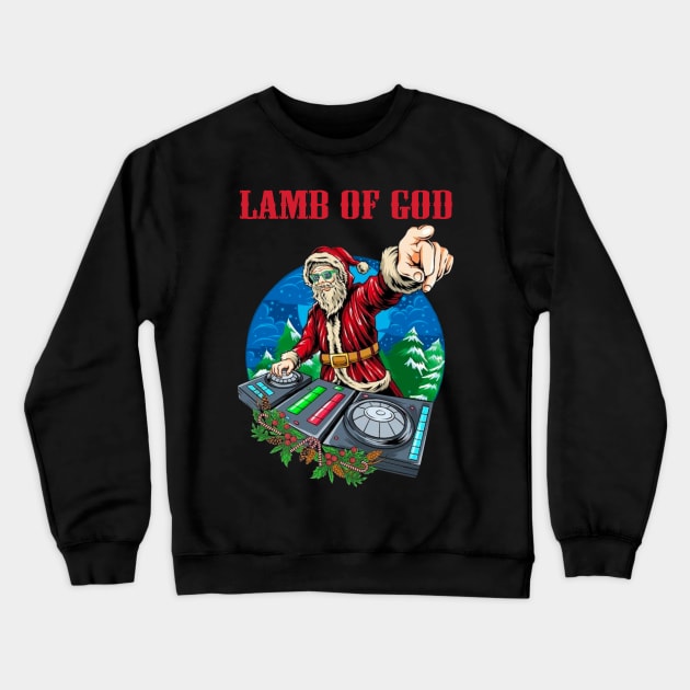 LAMB OF GOD BAND XMAS Crewneck Sweatshirt by a.rialrizal